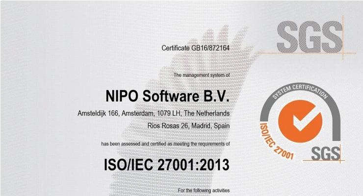 1st ISO 27001-2013 ISO certification