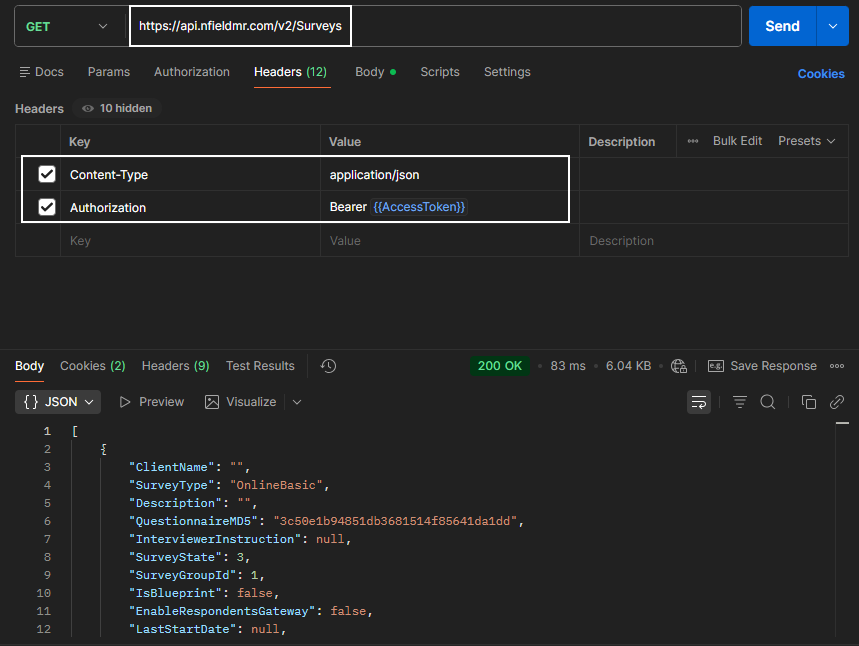 api call