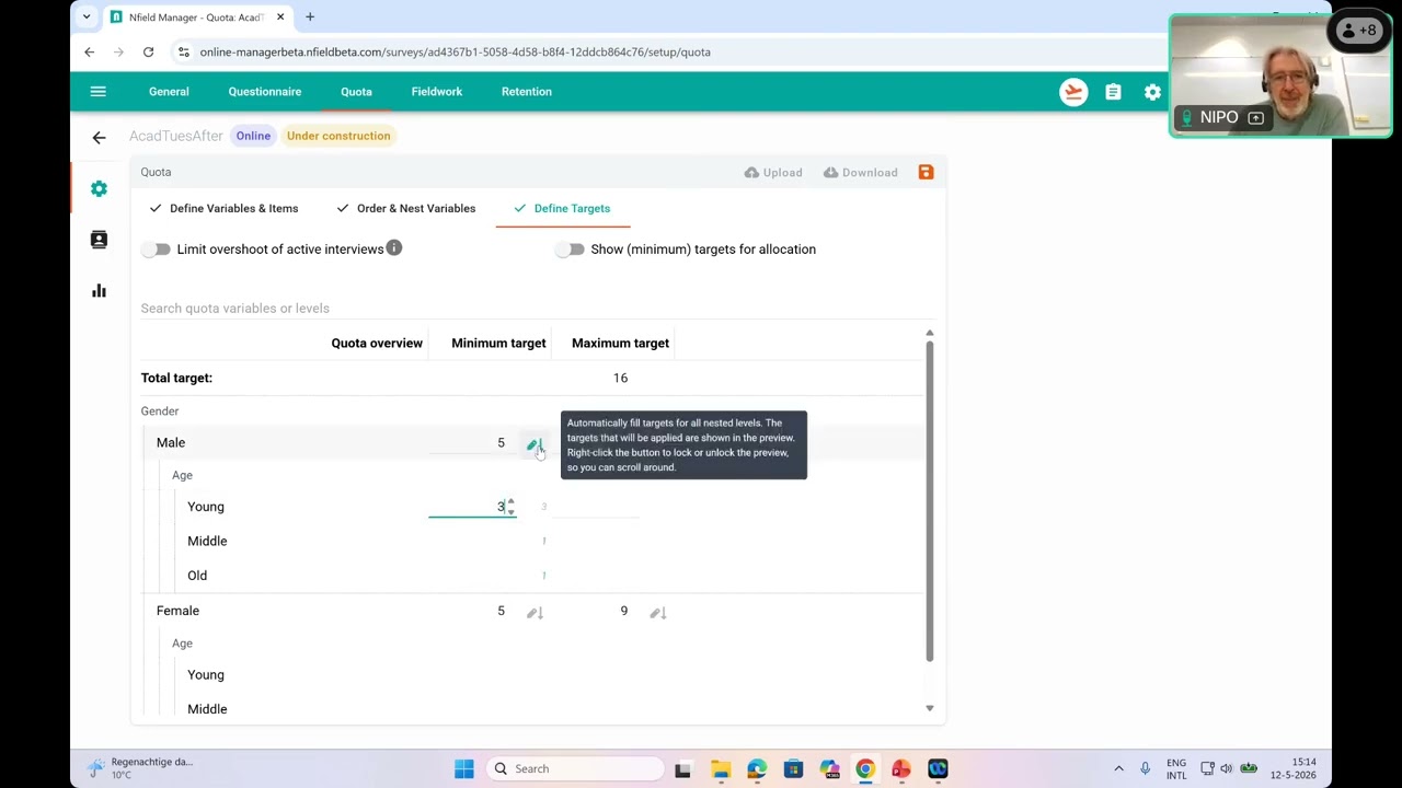 Academy 77 A – Quota enhancements